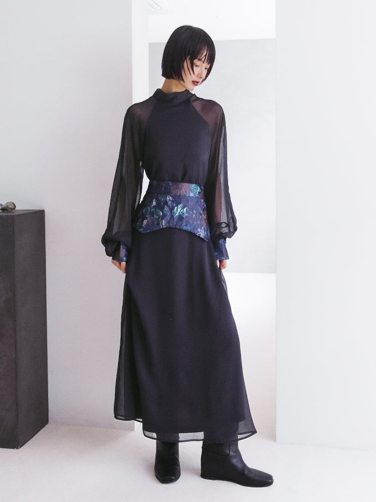 Jacquard Belt 2way Dress – MARTE