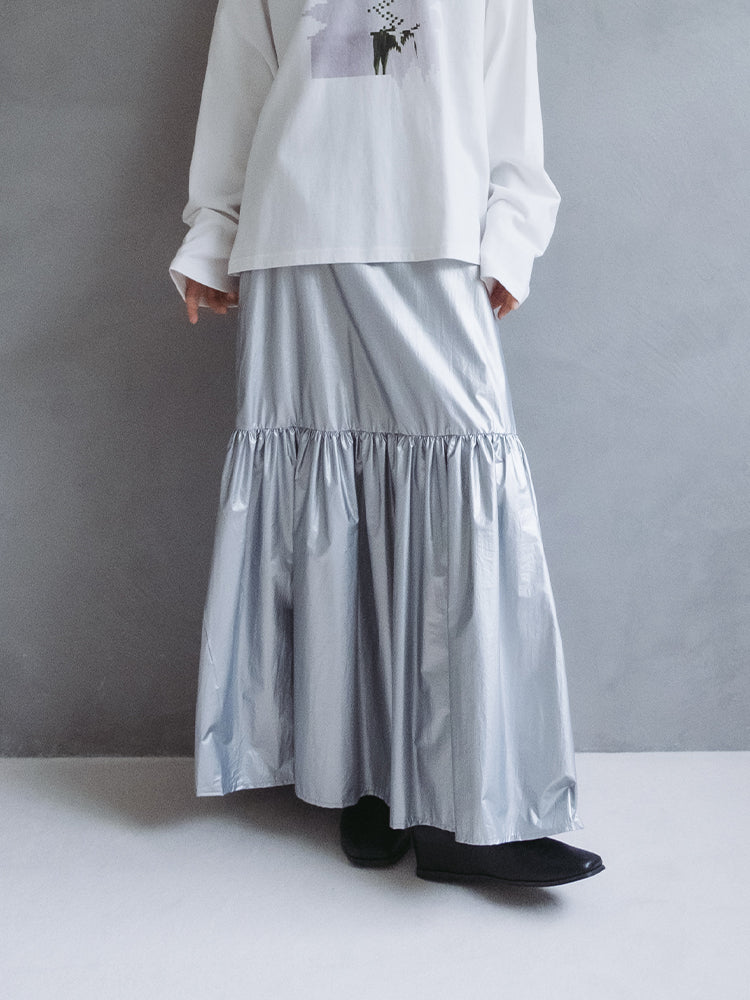 Metallic Tiered Skirt｜メタリックスカート – MARTE