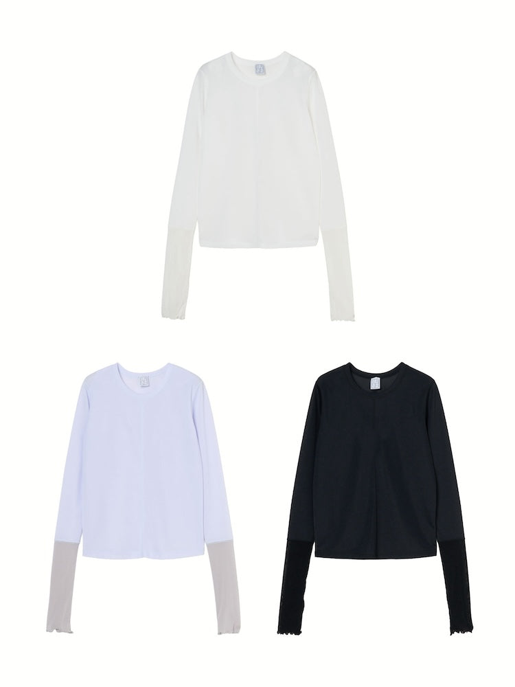 Quiet Sheer Sleeve Top