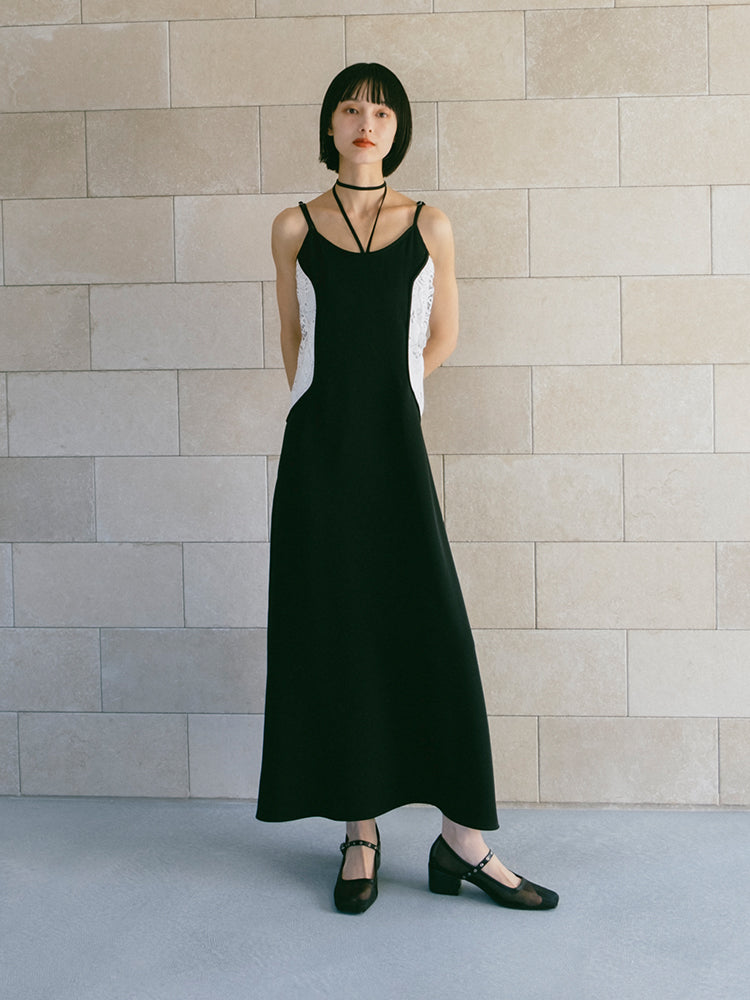 Lace Inset Camisole Dress｜レース切り替えキャミソールワンピース