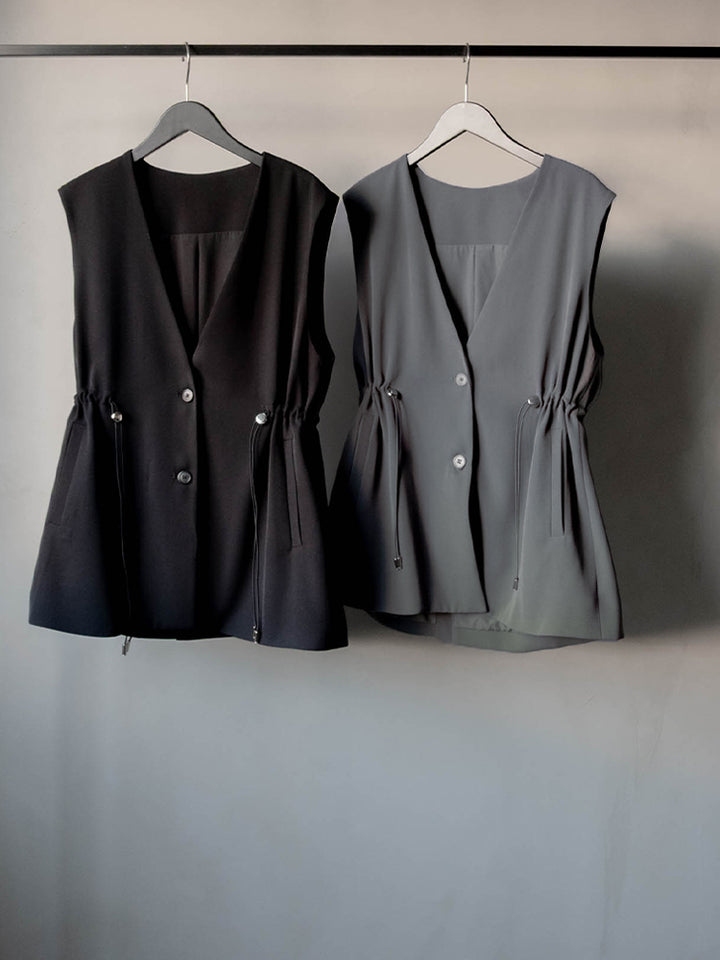 【2月21日(土) 12:00販売開始】Waist Draw String Vest