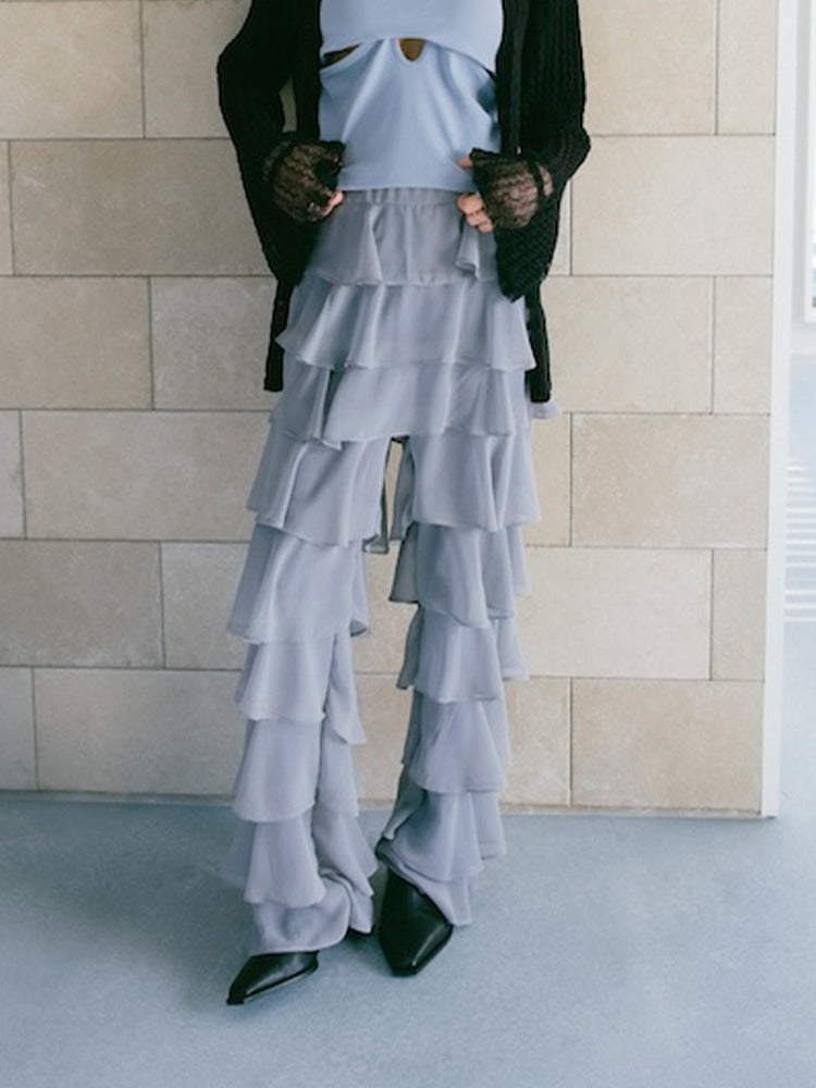 MARTE Tiered Pants アイボリー Tiered Pants｜ティアードパンツ – MARTE