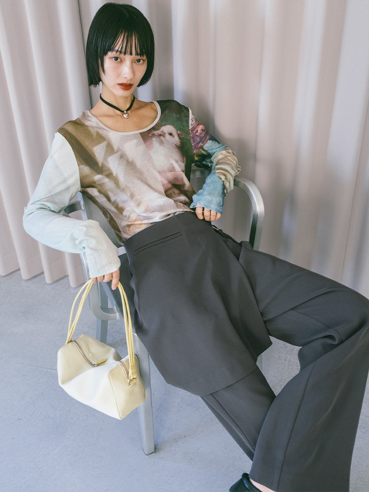 モデル身長：166cm / カラー：03 Sheep