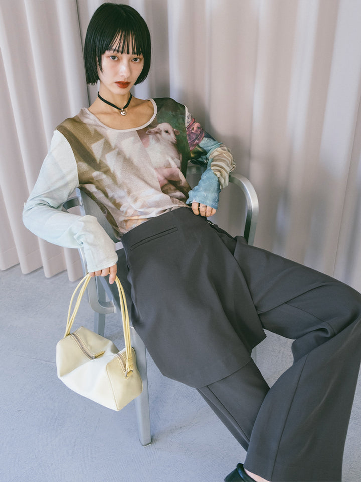 モデル身長：166cm / カラー：03 Sheep