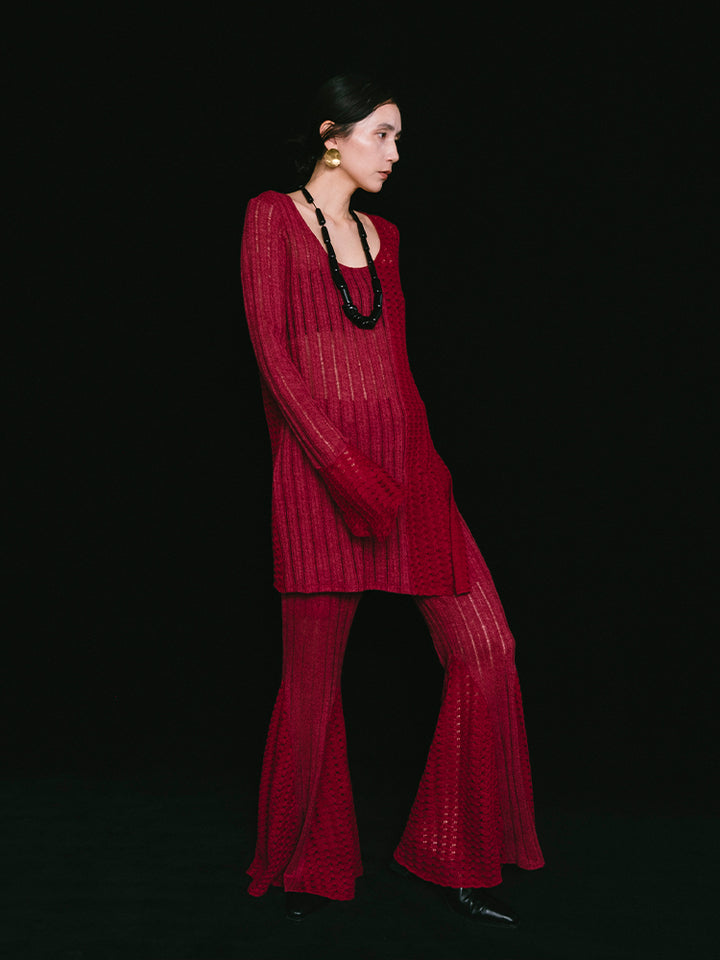 モデル身長：163cm / カラー：Bordeaux