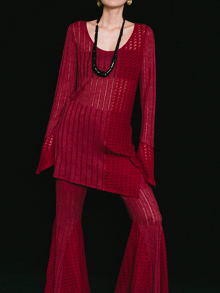 モデル身長：163cm / カラー：Bordeaux