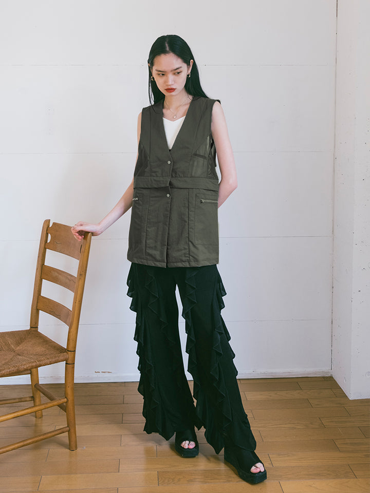 モデル身長：172cm / カラー：Khaki