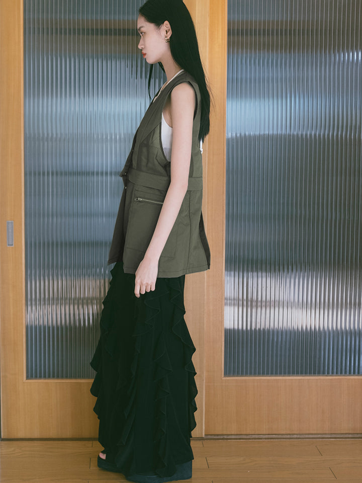 モデル身長：172cm / カラー：Khaki