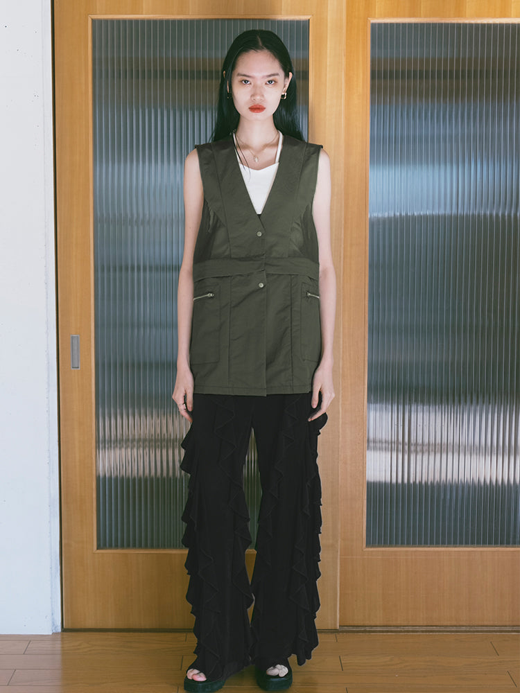 モデル身長：172cm / カラー：Khaki