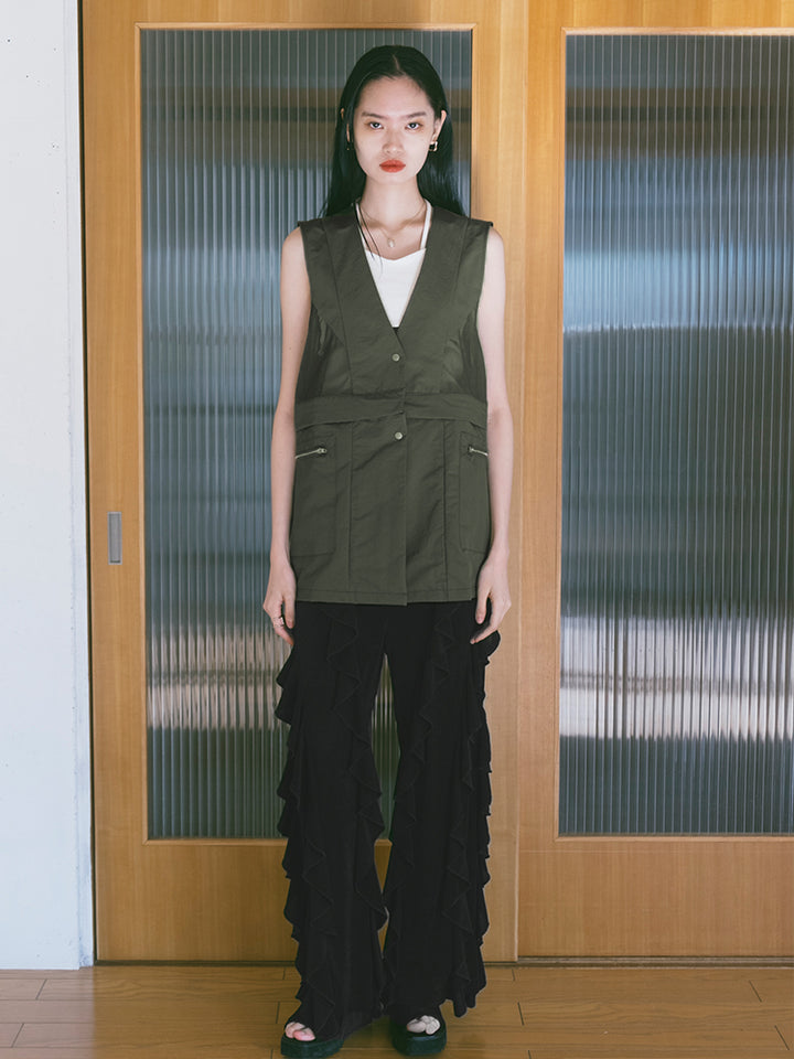 モデル身長：172cm / カラー：Khaki