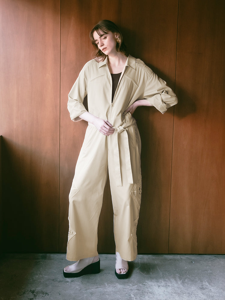 トップス Ruh Dhan Lace Paneled Long Top MARTE Ruh Dhan 26SS COLLECTION – MARTE