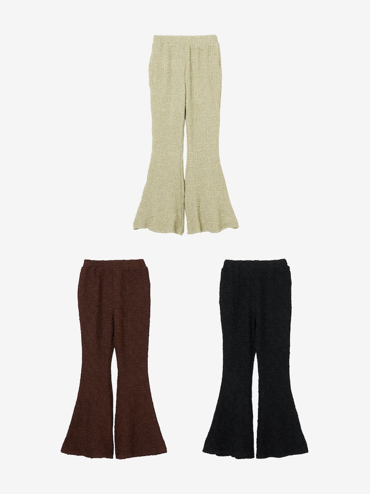 Puff Jacquard Stretch Pants