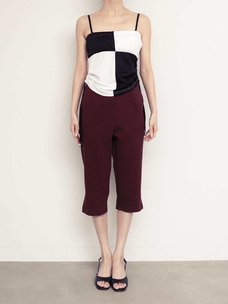 モデル身長：158cm / カラー：Black×Ivory