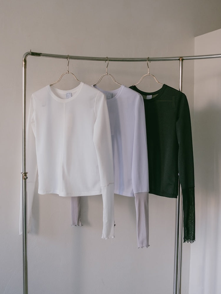 Quiet Sheer Sleeve Top