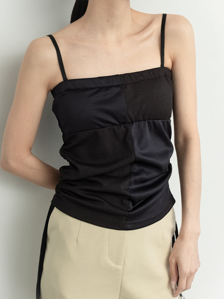 モデル身長：158cm / カラー：Black×Navy