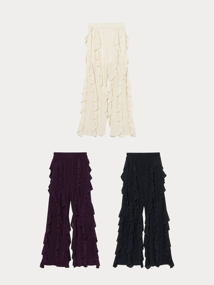 Spandex Ruffle Pants