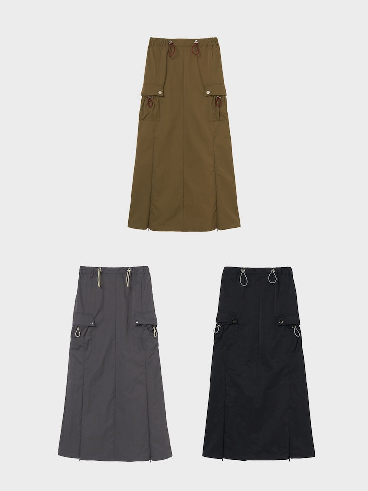 Draw Cord Cargo Skirt