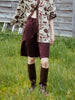 Faux Suede Bermuda Pants