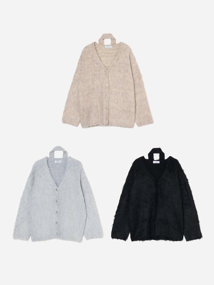 【10月10日(土) 12:00販売開始】Shaggy Knit Deform Cardigan