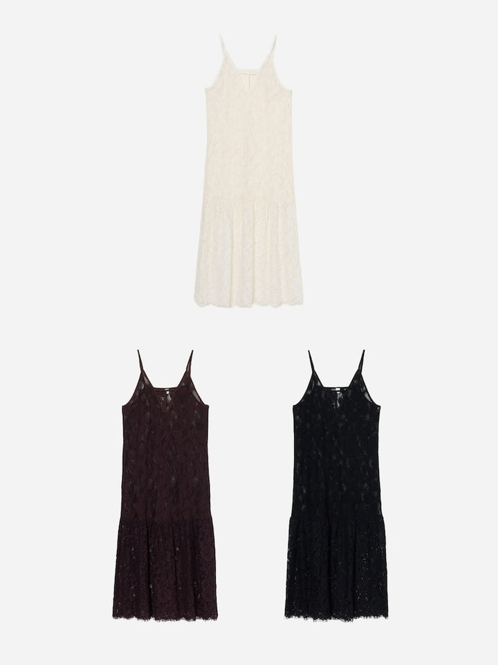 Lace Switching Dress