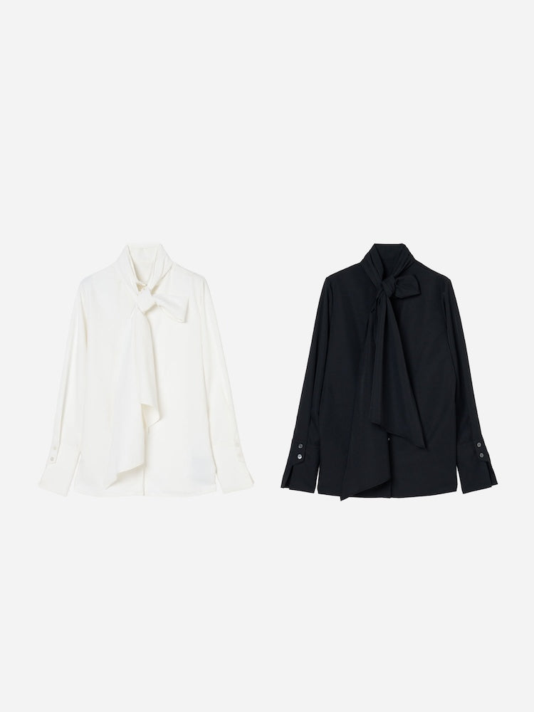 【10月中旬頃 販売予定】Scarf Tie Blouse