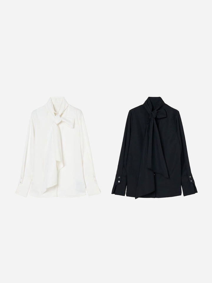【10月中旬頃 販売予定】Scarf Tie Blouse