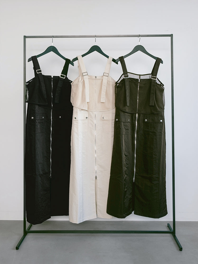 2piece Nylon Salopette｜2ピースナイロン素材サロペット – MARTE