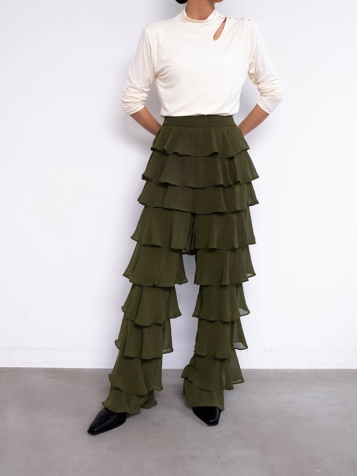 モデル身長：158cm / カラー：Khaki