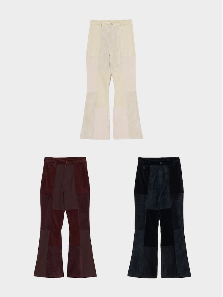Patchwork Flare Pants