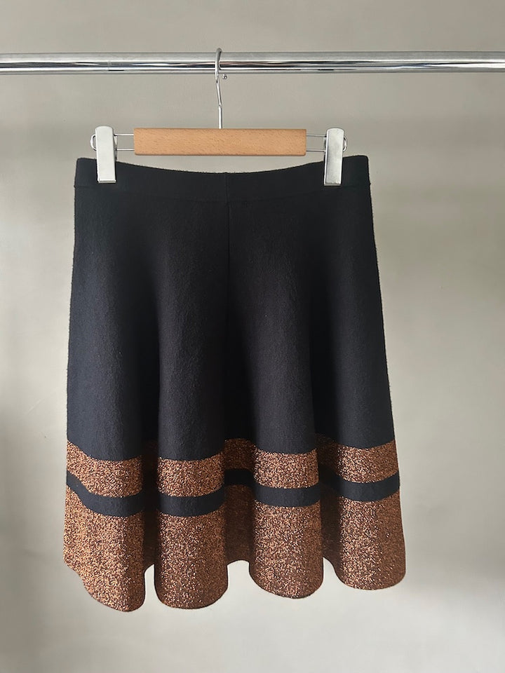 Orange Line Mini Skirt