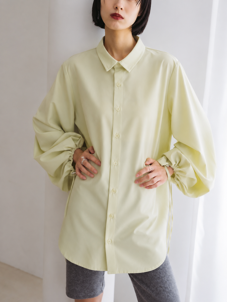 Drawstring Cuff Over Shirt
