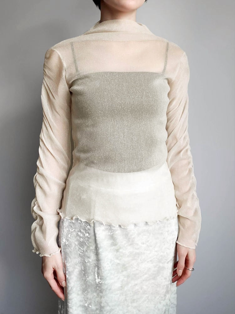 モデル身長：162cm / カラー：Ivory