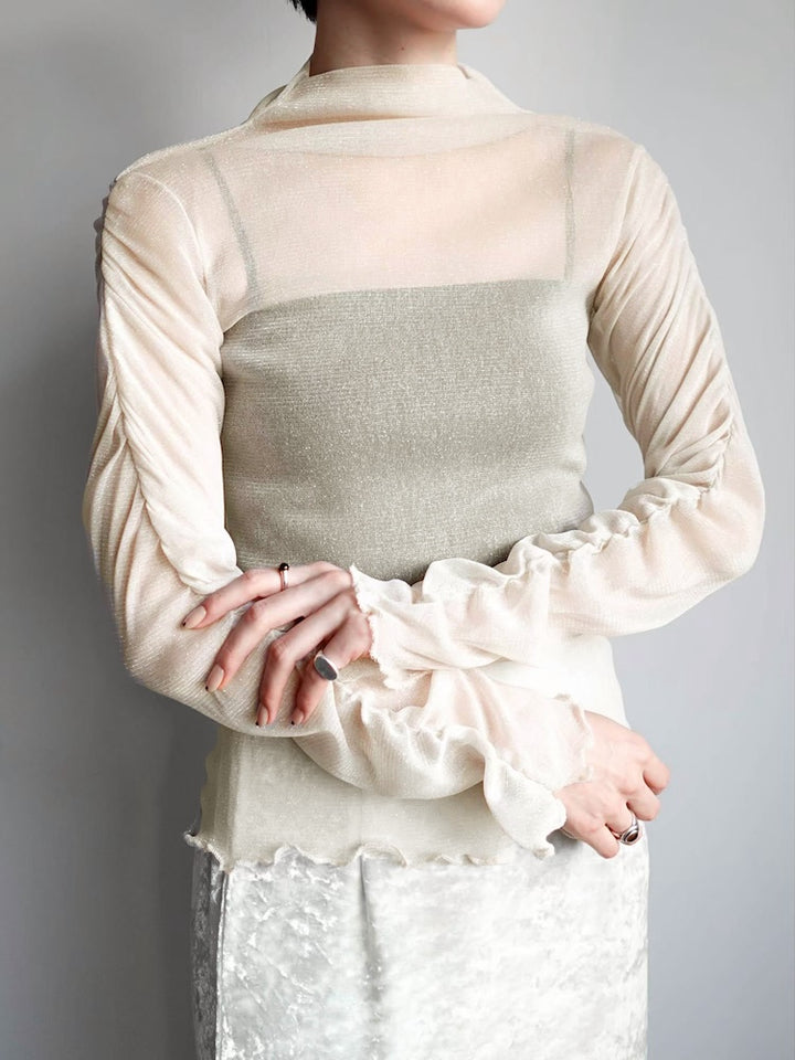 モデル身長：162cm / カラー：Ivory
