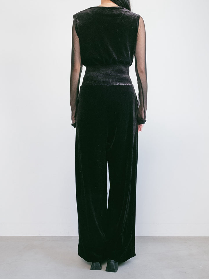 Stretch Velour All In One