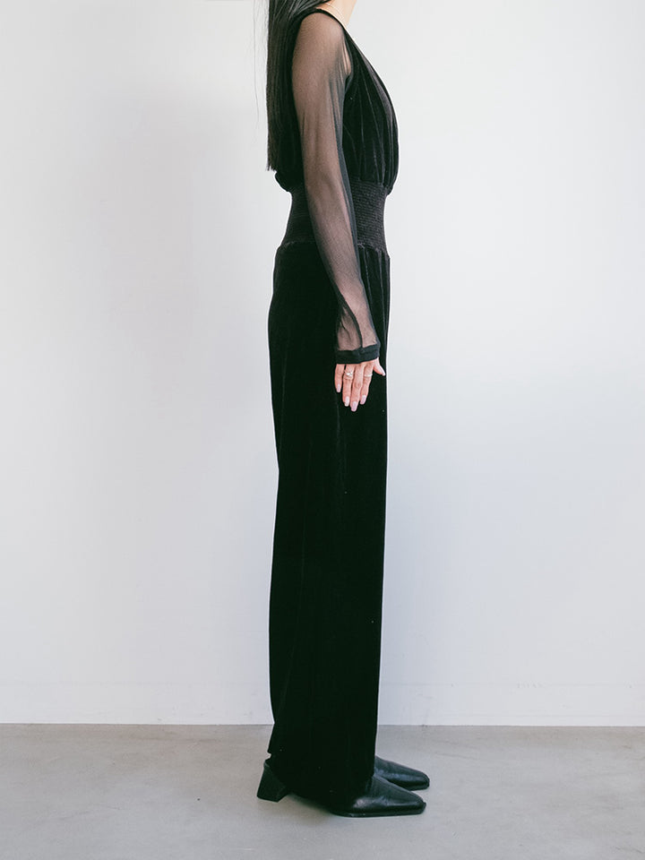 Stretch Velour All In One