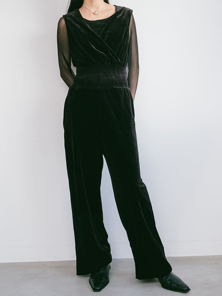 Stretch Velour All In One