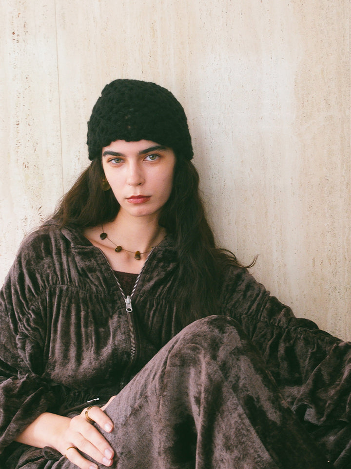 【9月30日(水) 12:00販売開始】Crochet Knit Beanie