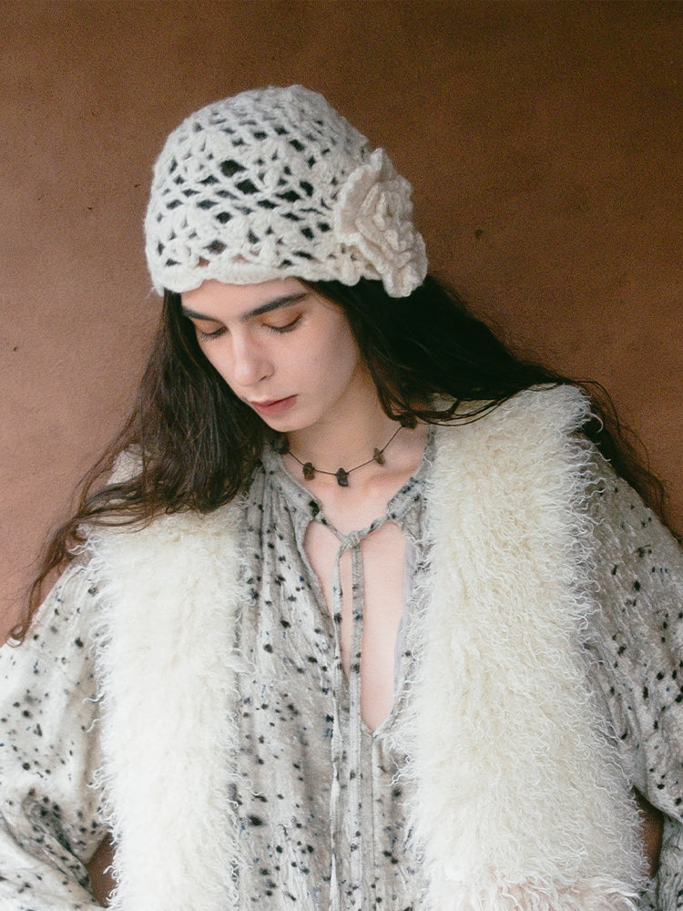 【9月30日(水) 12:00販売開始】Crochet Knit Beanie