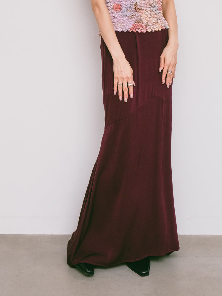 Violet Sheer Long Skirt