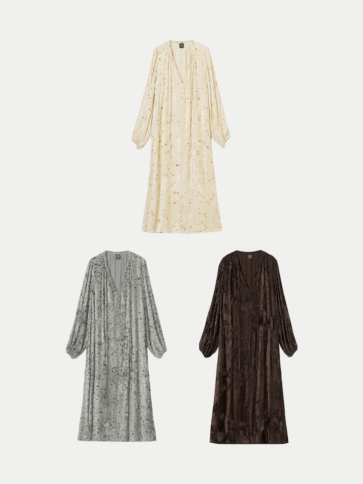 Botanical Dye Velour Dress