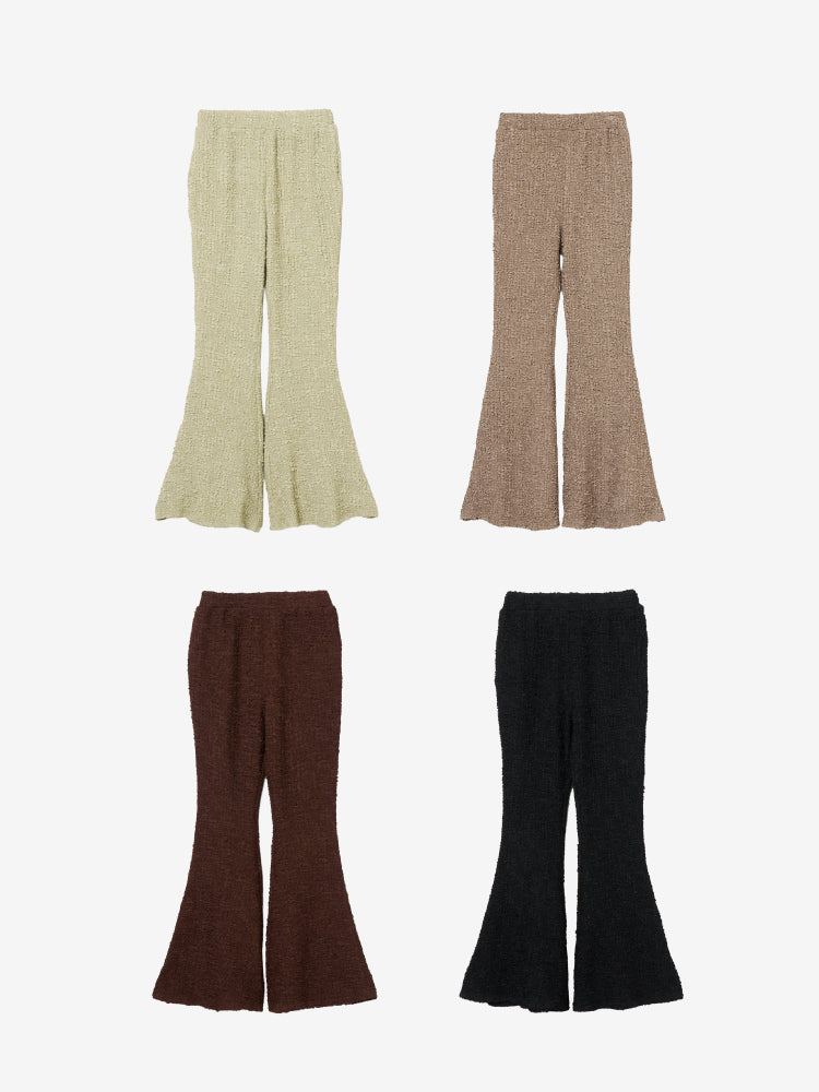 Puff Jacquard Stretch Pants
