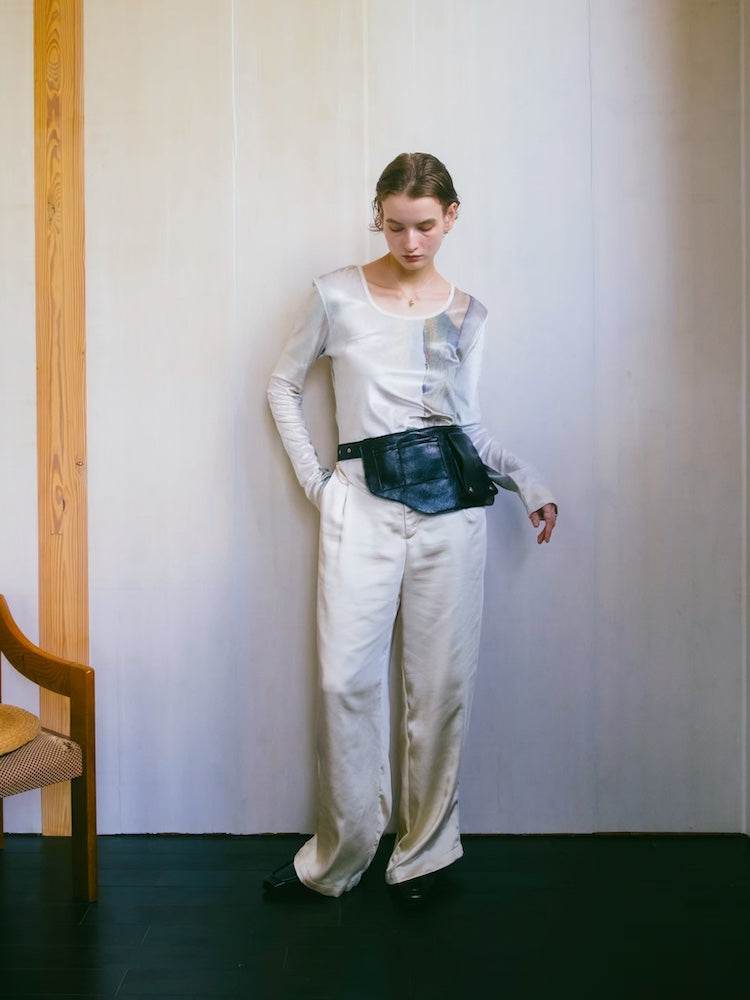 モデル身長：171cm / カラー：Ivory / 着用サイズ：Mサイズ