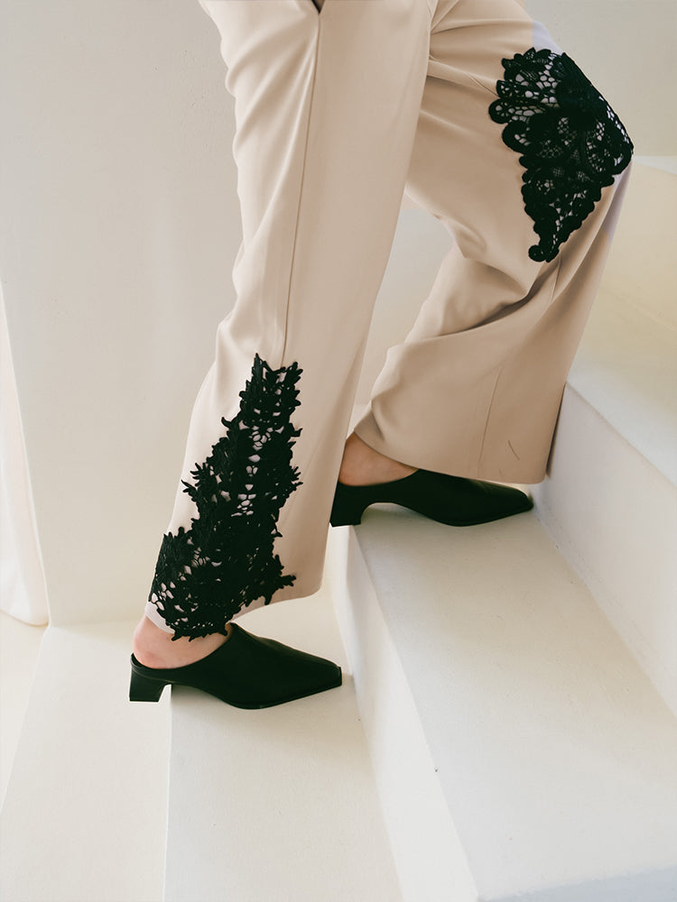 Lace Layout Pants｜レースレイアウトパンツ – MARTE
