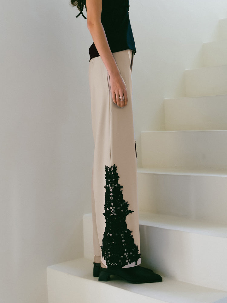 Lace Layout Pants｜レースレイアウトパンツ – MARTE