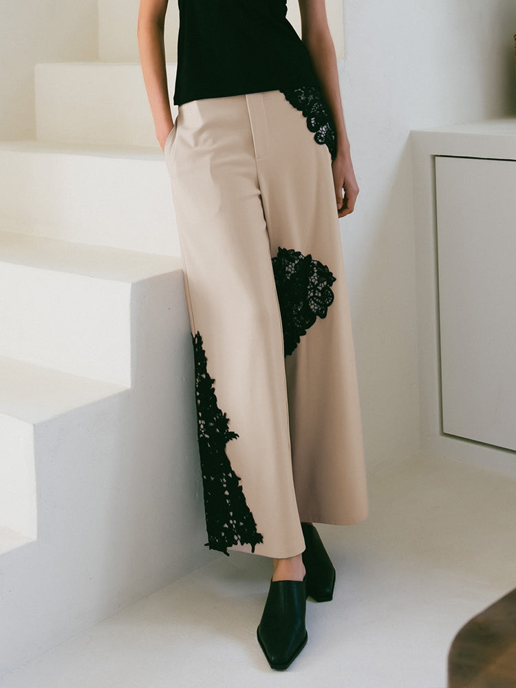 Lace Layout Pants｜レースレイアウトパンツ – MARTE