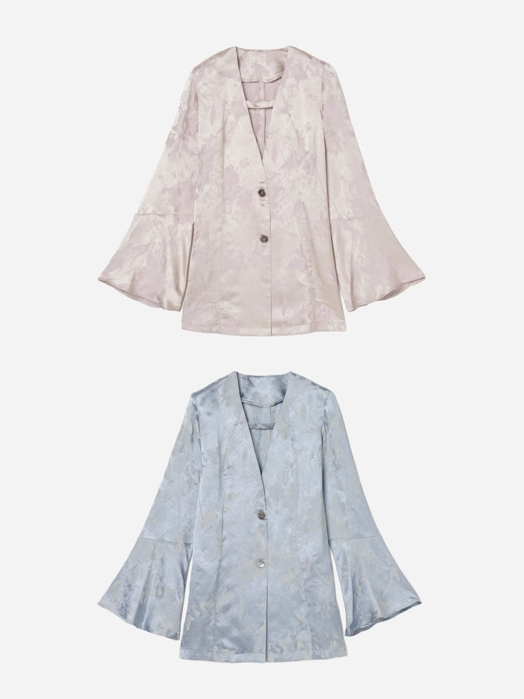 Satin Jacquard Jacket