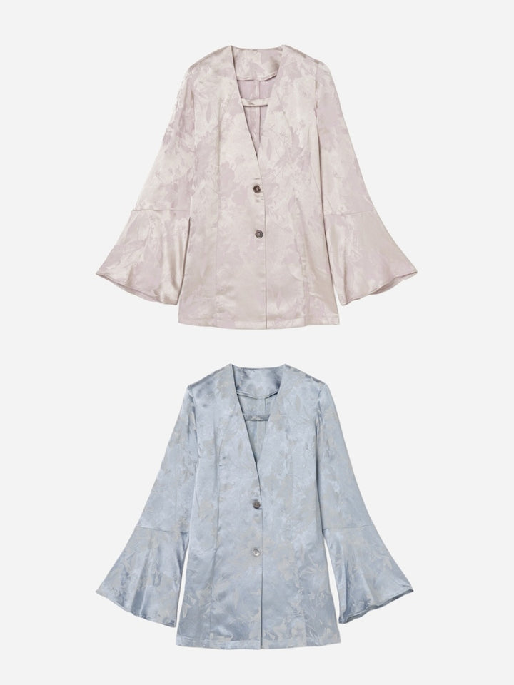 Satin Jacquard Jacket