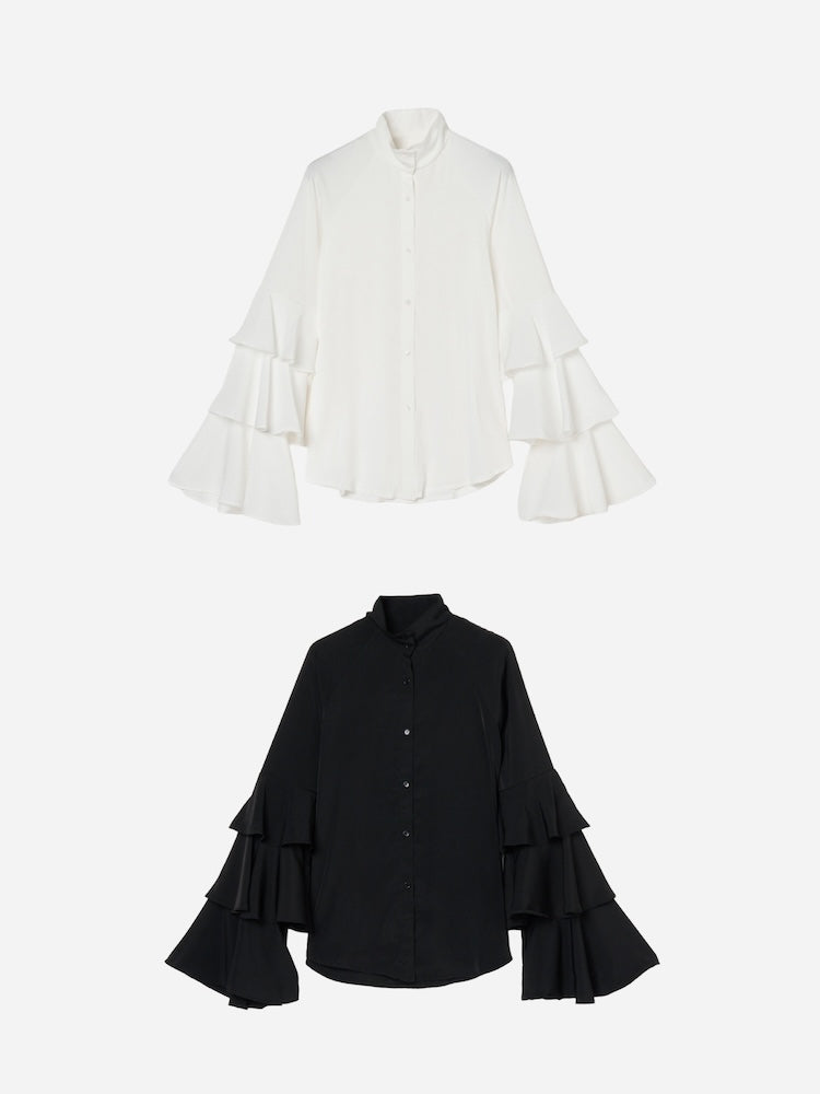 【26ss_EXB】Tiered Sleeve Blouse