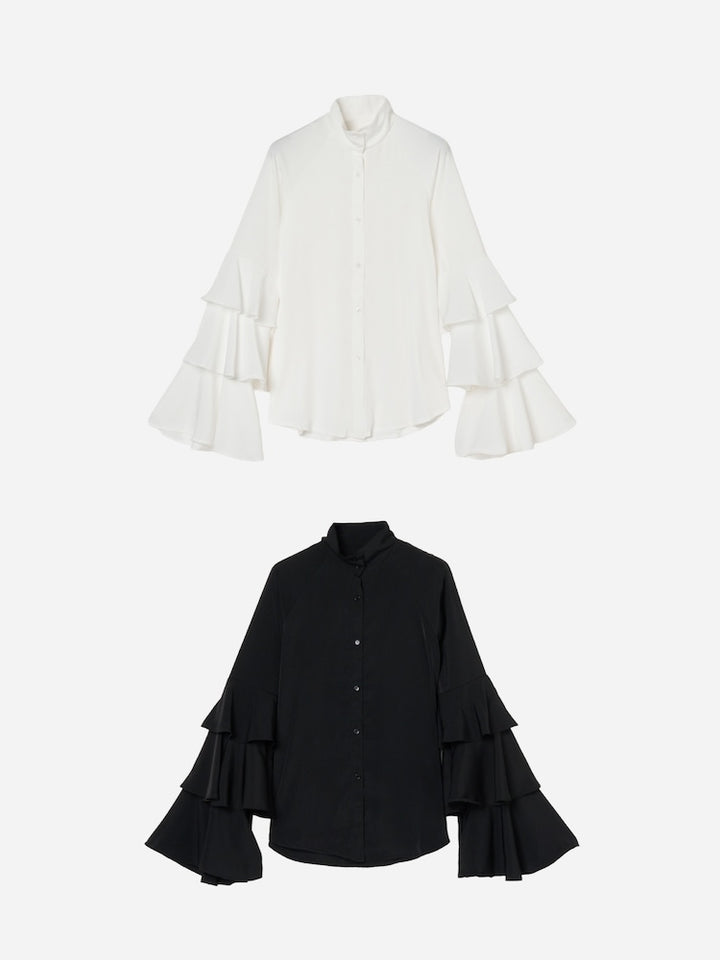 【26ss_EXB】Tiered Sleeve Blouse