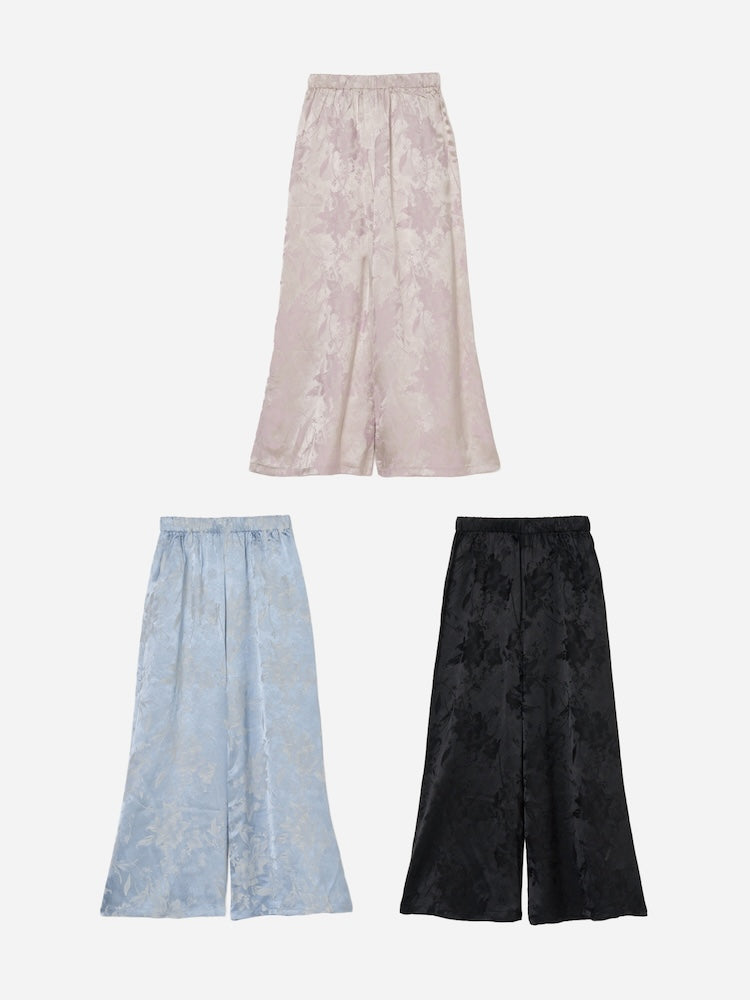 Satin Jacquard Pants